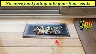 Stop food and toys from falling into floor vent registers [upl. by Anigue]