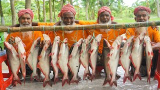 Boiled Pangas Fish Gravy Recipe  40 KG Pangasius Fish Cutting amp Cooking for Special People [upl. by Delos]