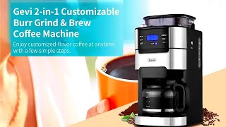 Gevi 10Cup Drip Coffee Maker Review  Gevi Drip Coffee Maker Review  Gevi 10Cup Drip Coffee Maker [upl. by Ailimac]