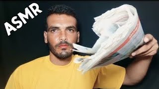 ASMR Crinkling a newspaper page [upl. by Baun462]