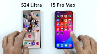 S24 Ultra vs iPhone 15 Pro Max Speed Test [upl. by Talia]