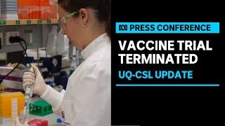 University of Queensland COVID19 vaccines cancelled due to falsepositive HIV results  ABC News [upl. by Harri]