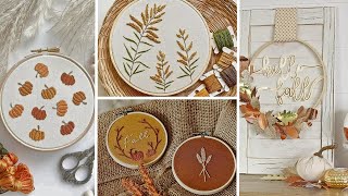 Charming Embroidery Hoop Ideas for Cozy Fall Home Décor [upl. by Oranneg]