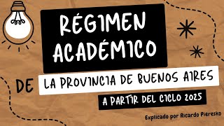 Nuevo Régimen Académico 2025 [upl. by Wamsley220]