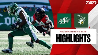 CFL WEEK 18 Saskatchewan Roughriders vs Edmonton Elks FULL HIGHLIGHTS [upl. by Carrick]