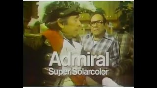 Admiral TV Set Commercial 1977 [upl. by Suedaht]