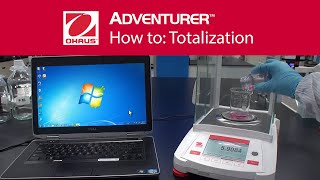 How to Totalization  OHAUS Adventurer™ Analytical Laboratory Balances [upl. by Oigufer4]