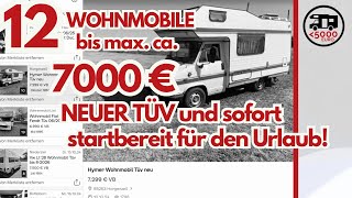 ‼️ 12 Wohnmobile bis maximal etwa 7000 Euro Neuer TÜV Sofort startbereit für den Urlaub Okt 24 [upl. by Aizirk]