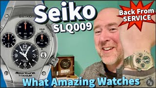 Seiko SLQ009 — Sportura Kinetic Chronograph in Titanium — 9T82 Movement — More Innovation Than Rolex [upl. by Craner]