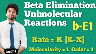 Elimination Reactions Beta Elimination Unimolecular Reaction Elimination reactions of alkyl halide [upl. by Onileba]