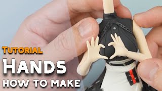 【Tutorials】 How to make hands out of clay ✅ anime clay art figure [upl. by Dumas976]