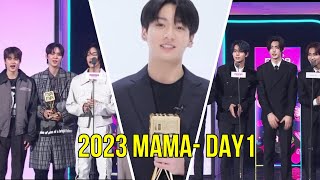 Winners Of The 2023 MAMA Awards DAY 1 [upl. by Fae]