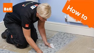 How to lay vinyl tiles amp carpet tiles part 2 laying the tiles [upl. by Earal]