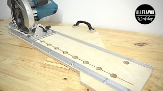 How To Make a Circular Saw Guide  DIY Circular Saw Track [upl. by Nnayd217]