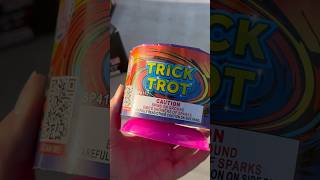 TRICK TROT SPINNING FIREWORK Shorts Fireworks [upl. by Bull]