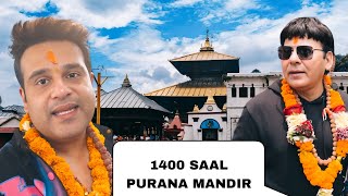 1400 SAAL PURANE TEMPLE MEIN GYE KRUSHNA SUDESH  PASHUPATINATH TEMPLE  Nepal Vlog [upl. by Nautna781]