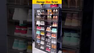 Storage Shoe Boxes 💯 Shoes Organiser Boxes  Home Appliances shoeorganizer smartgadgets shorts [upl. by Kenney]