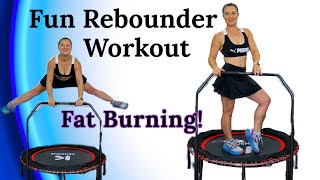 Rebounder Workout for Weight Loss 25 Minute Low Impact Fat Burning Mini Trampoline Cardio Fitness [upl. by Catina]