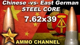 762x39 Steel Core Chinese vs East Geman [upl. by Ahsiuqal]