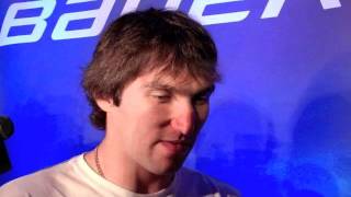 Alex Ovechkin talks Bauer hockey new focus [upl. by Ande]