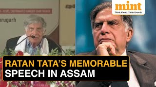 I Dedicate My Last Years Remembering Ratan Tatas Touching Speech In Assam [upl. by Halona]