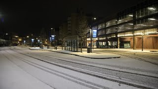 Drachten bedekt onder dun laagje Sneeuw [upl. by Sanders884]