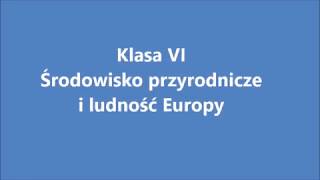 Geografia kl 6 Środowisko przyrodnicze i ludność Europy [upl. by Adikam97]