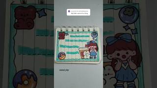 Blue Mini Journal journal journalsticker minijournal aesthetic shorts kawaii fyp 🌟155 [upl. by Ainit]