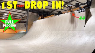 JJ Vs The Vert Ramp Drop In skateboarding 8yearsold [upl. by Enerahs]