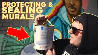 PROTECTIVE COATING for a MURAL  Anti Graffiti  UV Protection [upl. by Adamina599]