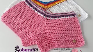 SHORTS SUNKINI EM CROCHÊ RAITO DEL SOL  PARTE 2 FINAL [upl. by Ahsin]