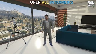 HOW TO INSTALL OPEN ALL INTERRIORS MOD IN GTA 5 SP STORY MODE  GTA 5 MODS 2024 [upl. by Kenward]