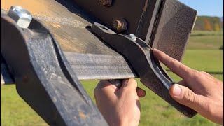 Installing Teeth on a Skid Steer Bucket [upl. by Oruam83]