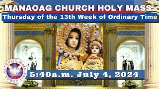 CATHOLIC MASS OUR LADY OF MANAOAG CHURCH LIVE MASS TODAY Jul 4 2024 540am Holy Rosary [upl. by Aratnahs256]