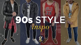 90s INSPIRED OUTFITS for Men Style that You Can Wear Today  LOOKBOOK [upl. by Lenod34]