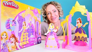 PlayDoh Video mit Nicole  Kleider für die Disney Prinzessinnen  Spielzeugvideo für Kinder [upl. by Morville734]