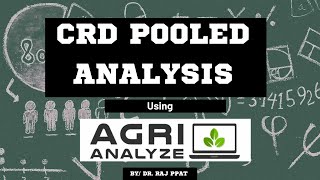 One Factor CRD Pooled Analysis using Agri Analyze [upl. by Kidd26]