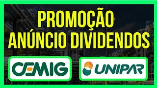 CMIG4  CEMIG Queda é PROMOÇÃO BONS DIVIDENDOS UNIPAR ANÚNCIO de DIVIDENDOS cemig dividendos [upl. by Adnylem768]