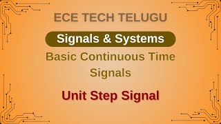 Basic Continuous Time Signals  Unit Step signal  Signals amp systems  sinalsampsystems [upl. by Lodge135]