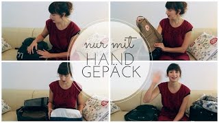 REISEN nur mit HANDGEPÄCK 1 PACKLISTE für 1 Woche [upl. by Jereld]