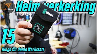 15 Werkzeuge für deine Heim Werkstatt 👌💯 Alles für den Fahrrad Daheim Schrauber [upl. by Ahsied]