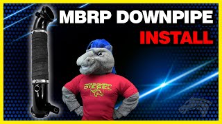 MBRP Downpipe Install 2011 Chevy Duramax LML GM8427 [upl. by Putnem338]