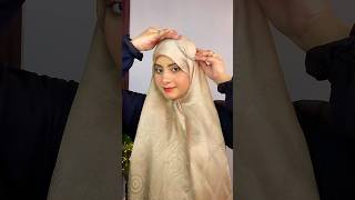 Full Coverage Wedding Hijab Style  Unique hijab Style with Choker hijabtutorial weddinghijab [upl. by Kempe300]