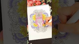 Color with me coloriageadulte mandala [upl. by Odetta]