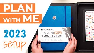 2023 Planner Setup ft Clever Fox Planner PRO Premium [upl. by Ahsenrad582]