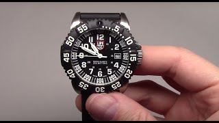 Luminox Steel Colormark Black Mens Watch Review Model 3151 [upl. by Talya]