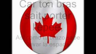 Hymne national canadien sous titrée en français et en espagnol [upl. by Enitsuj]