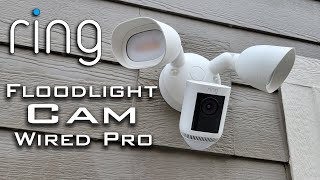 Its a Floodlight and a WiFi Security Camera  Ring Floodlight Cam Wired Pro Review [upl. by Halstead]