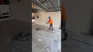 Pressure Washing Paint Garage Floor [upl. by Sternlight]