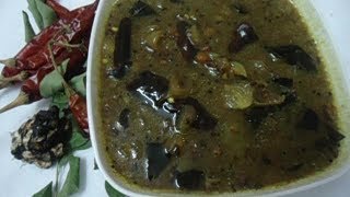 Palakkad Style Mulaku Varutha Puli  Red Chilly Tamarind Curry [upl. by Wilie]